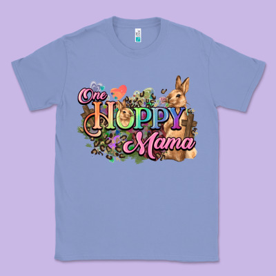 One Hoppy Mama Easter Day Classic Tee Designed By Howdyjamesfarm