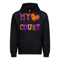 Black my heart is on that court basketball Urban Hoodie - Jasminsmagicworld