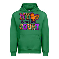 Emerald my heart is on that court basketball Urban Hoodie - Jasminsmagicworld