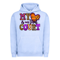Pigment Grape Ice my heart is on that court basketball Urban Hoodie - Jasminsmagicworld