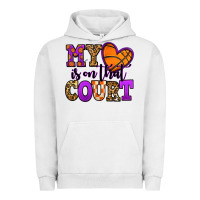 Pigment Lunar Rock my heart is on that court basketball Urban Hoodie - Jasminsmagicworld