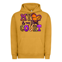 Pigment Peanut Butter my heart is on that court basketball Urban Hoodie - Jasminsmagicworld