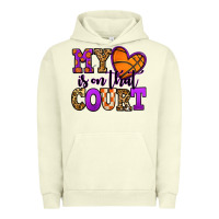 Pigment Pistachio my heart is on that court basketball Urban Hoodie - Jasminsmagicworld