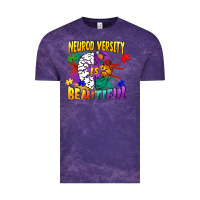 Cloud Purple Neurodiversity Is Beautiful Vintage Tee - FaDigitalArtStudio