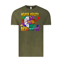 Vintage Olive Neurodiversity Is Beautiful Vintage Tee - FaDigitalArtStudio