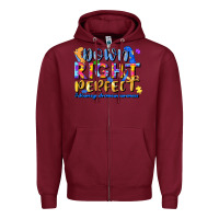 Burgundy down right perfect Zipper Hoodie - JahusDesignShop