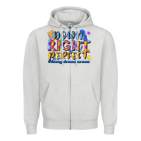 Dove Grey down right perfect Zipper Hoodie - JahusDesignShop