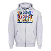 Heather Grey down right perfect Zipper Hoodie - JahusDesignShop