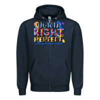 Navy down right perfect Zipper Hoodie - JahusDesignShop