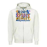 Oatmeal Heather down right perfect Zipper Hoodie - JahusDesignShop
