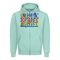 Seafoam down right perfect Zipper Hoodie - JahusDesignShop
