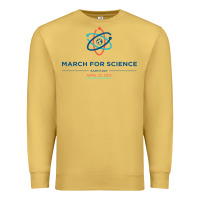 Antique Gold march for science astronaut Premium Sweatshirt - DesigneFamous