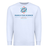 White march for science astronaut Premium Sweatshirt - DesigneFamous
