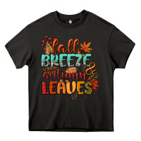 Asphalt fall breeze and autumn leaves Heavy Core Tee - CowGirlArtShop