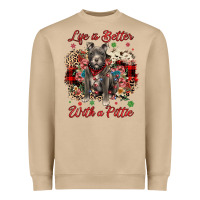 Mushroom Christmas life is better with a pittie Heavyweight Sweatshirt - JahusDesignShop