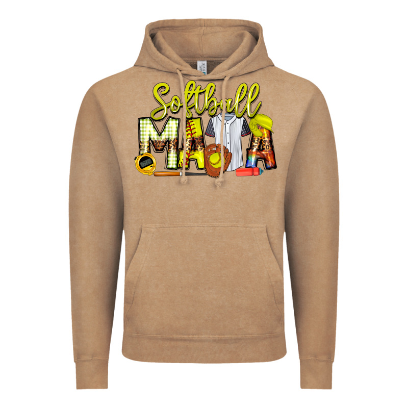 Softball Mama Vintage Hoodie by CowhideDigitalArt | Teevron