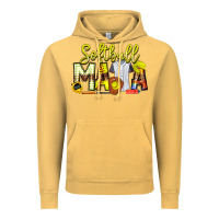 Vintage Mustard Softball Mama Vintage Hoodie - CowhideDigitalArt