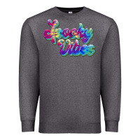 Charcoal Heather spooky vibes Premium Sweatshirt - JahusDesignShop