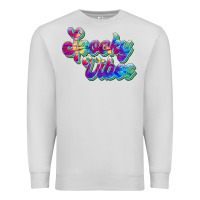 Dove Grey spooky vibes Premium Sweatshirt - JahusDesignShop