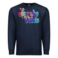 Navy spooky vibes Premium Sweatshirt - JahusDesignShop