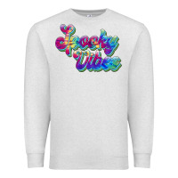 Oatmeal Heather spooky vibes Premium Sweatshirt - JahusDesignShop