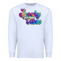 White spooky vibes Premium Sweatshirt - JahusDesignShop