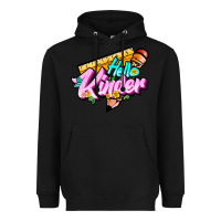 Black hello kinder Heavyweight Hoodie - JahusDesignShop