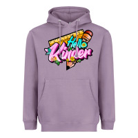 Lavender hello kinder Heavyweight Hoodie - JahusDesignShop