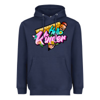 Navy hello kinder Heavyweight Hoodie - JahusDesignShop