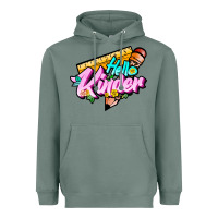 Sage hello kinder Heavyweight Hoodie - JahusDesignShop