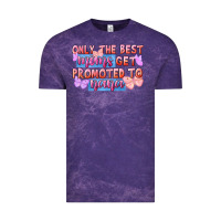 Cloud Purple only the best moms get promoted to nana Vintage Tee - FaDigitalArtStudio