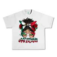 Mexicana Messy Bun Mama Urban Heavy Tee | Teevron