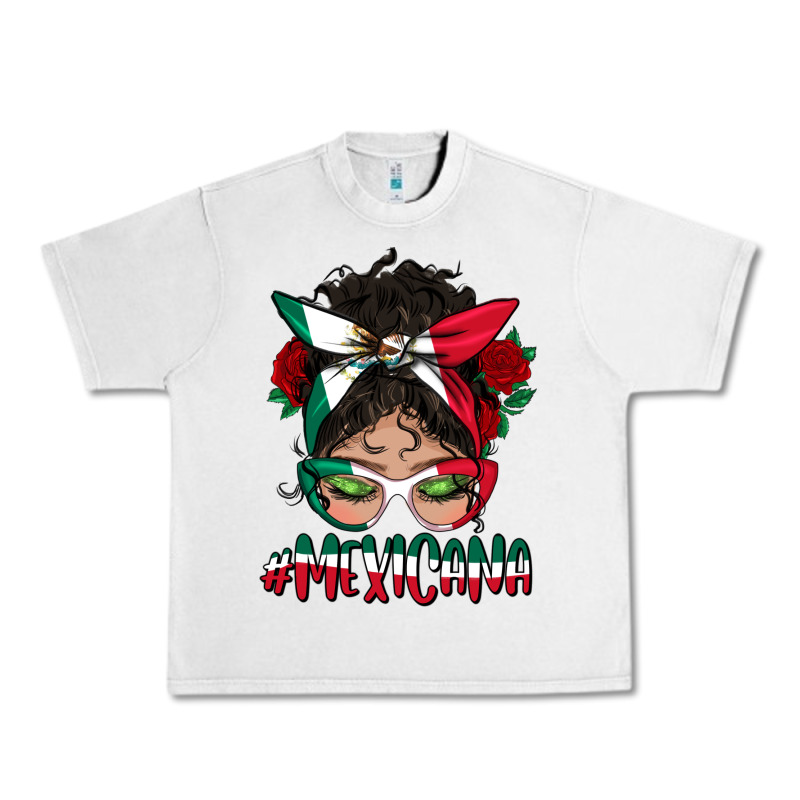 Mexicana Messy Bun Mama Urban Heavy Tee by BundleAndBundleShop | Teevron