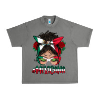 Tornado Mexicana Messy Bun Mama Urban Heavy Tee - BundleAndBundleShop