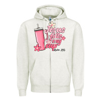 Oatmeal Heather jesus fills my cup Zipper Hoodie - JahusDesignShop