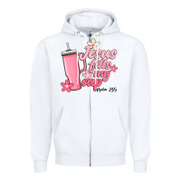 White jesus fills my cup Zipper Hoodie - JahusDesignShop
