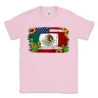Bubblegum Pink mexican american flag background Classic Tee - Jasminsmagicworld