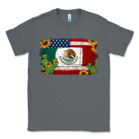 Charcoal Heather mexican american flag background Classic Tee - Jasminsmagicworld