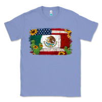 Colony Blue mexican american flag background Classic Tee - Jasminsmagicworld