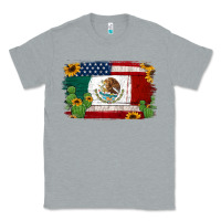 Heather Grey mexican american flag background Classic Tee - Jasminsmagicworld