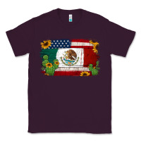 Plum mexican american flag background Classic Tee - Jasminsmagicworld