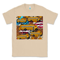 Mushroom school bus American flag sunflower cowhide leopard Classic Tee - Artiststas