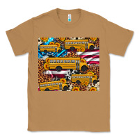Toasted Coconut school bus American flag sunflower cowhide leopard Classic Tee - Artiststas