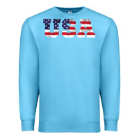 Ocean Blue usa Premium Sweatshirt - DesigneFamous
