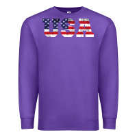 Purple usa Premium Sweatshirt - DesigneFamous