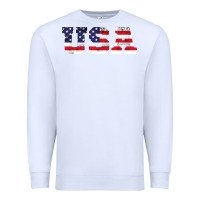 White usa Premium Sweatshirt - DesigneFamous