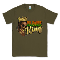 Army Green Black king Classic Tee - HowdyJamesFarm