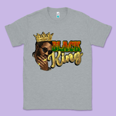 Black King Classic Tee Designed By Howdyjamesfarm