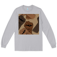 Moon Dust melanin raised fist seamless pattern Long Sleeve Tee - BundleAndBundleShop