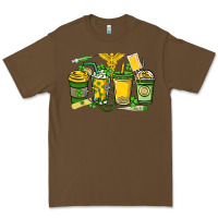 Cacao St. Patrick's Day Nurse coffee cups Premium Tee - HowdyJamesFarm